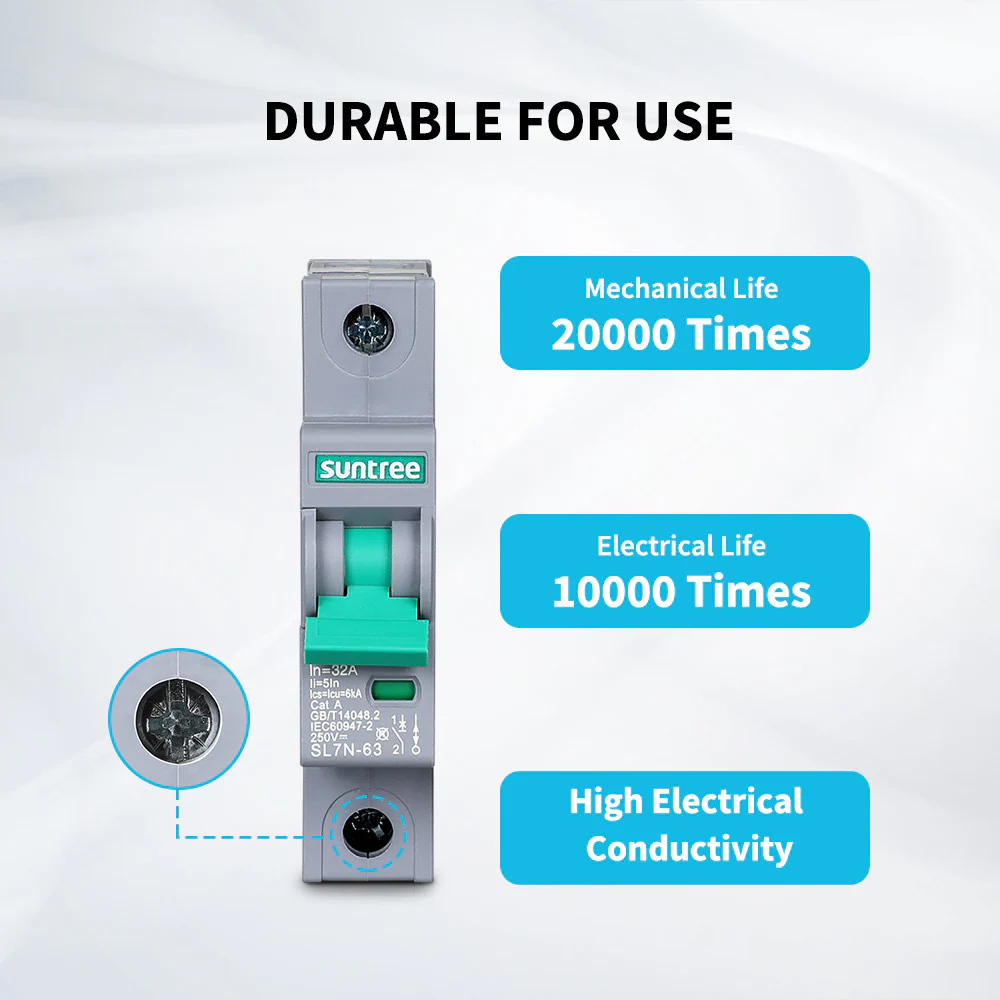 10A/16A/32A/50A/63A 1P DC Miniature Circuit Breaker - Image 5