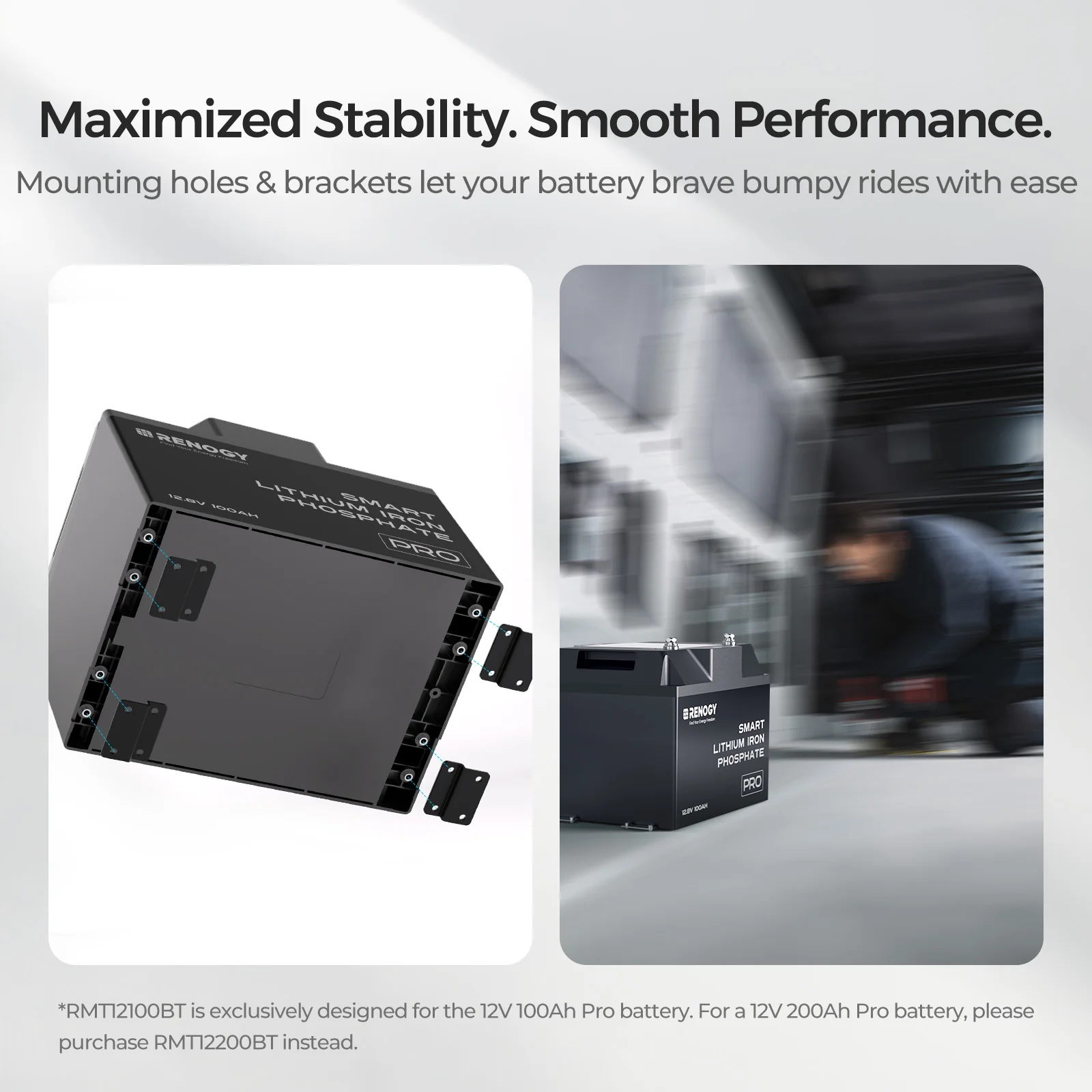 12V 100Ah Lithium Iron Phosphate Battery with Bluetooth & Self-Heating Function | Pro Series - Image 11