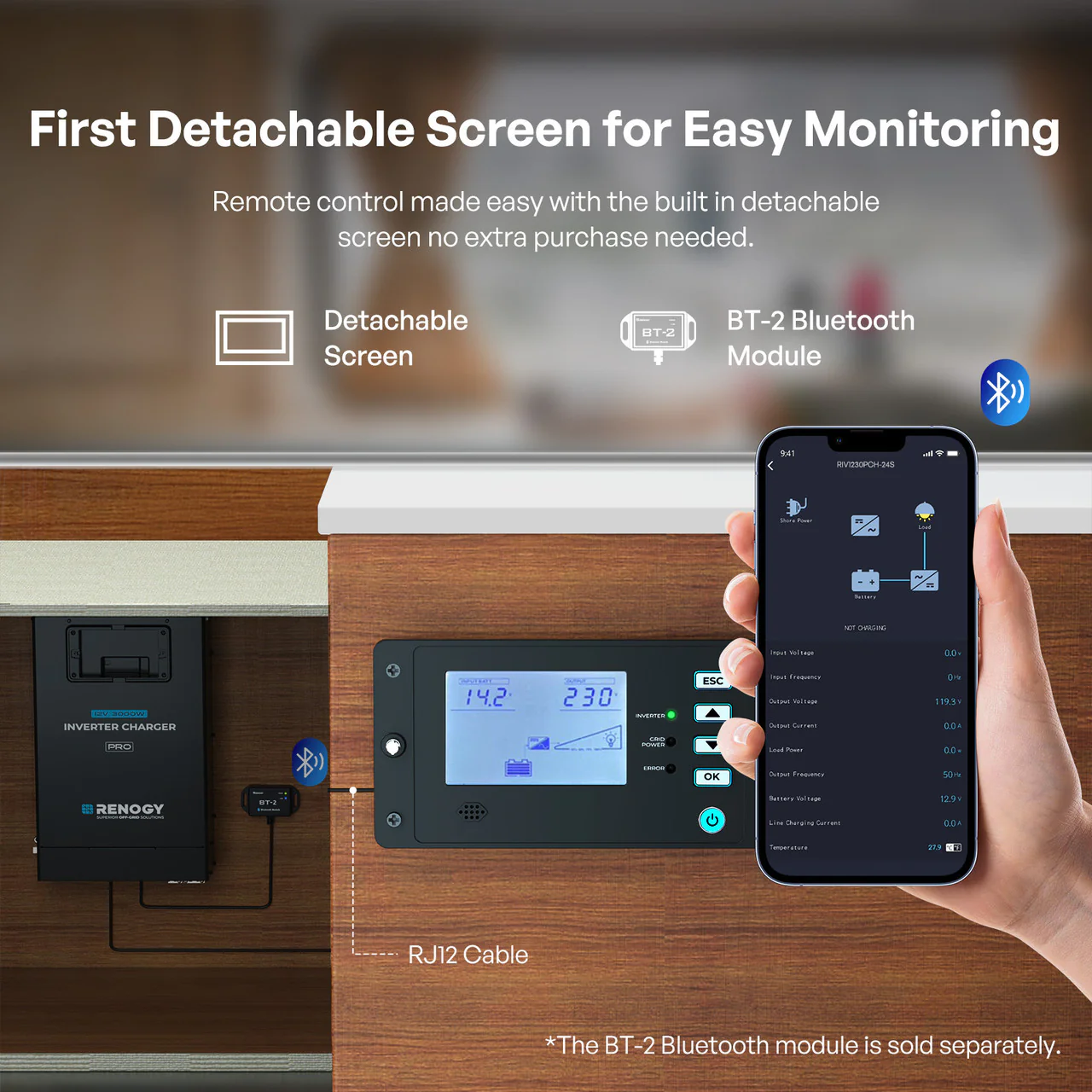 Renogy Pro 12V 3000W HF Inverter Charger - Image 6