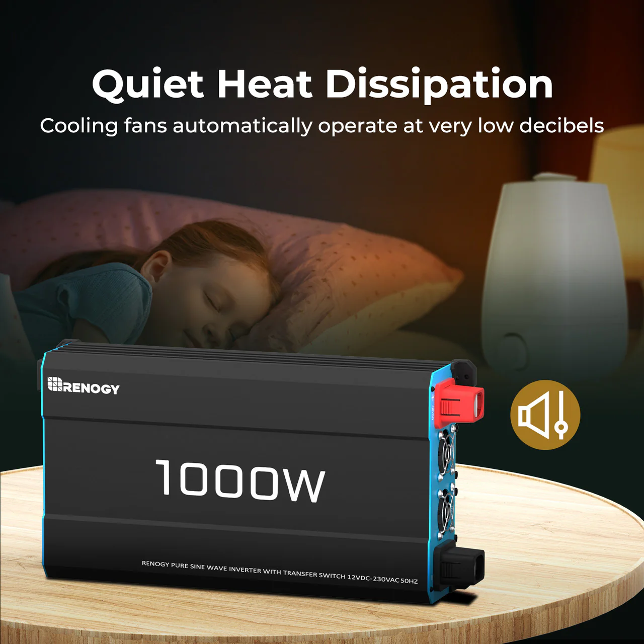 1000W 12V to 230V/240V Pure Sine Wave Inverter (with UPS Function) - Image 6