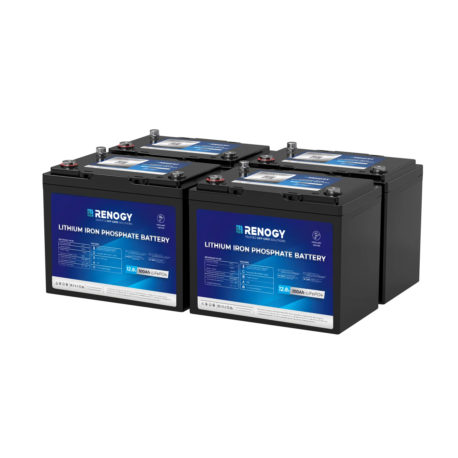 12V 100Ah Trolling Motor Group 24 LiFePO4 Battery w/ Bluetooth - Image 20