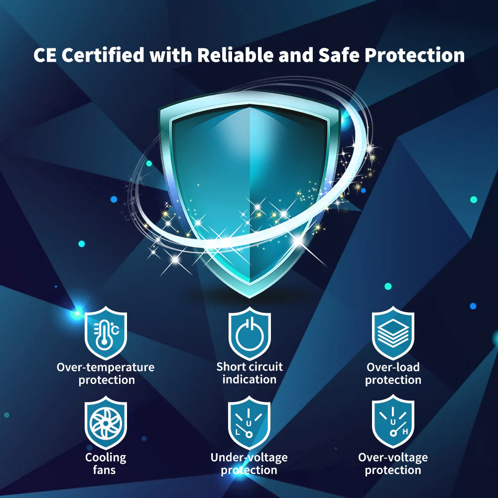 1000W/2000W/3000W 12V to 230V/240V Pure Sine Wave Inverter (with UPS Function) - Image 13