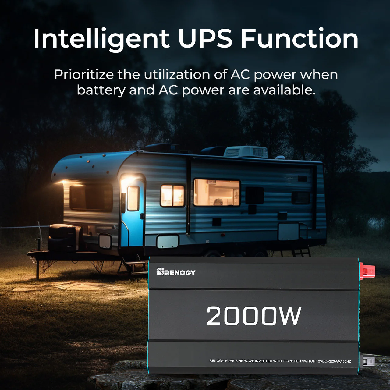 1000W/2000W/3000W 12V to 230V/240V Pure Sine Wave Inverter (with UPS Function) - Image 5