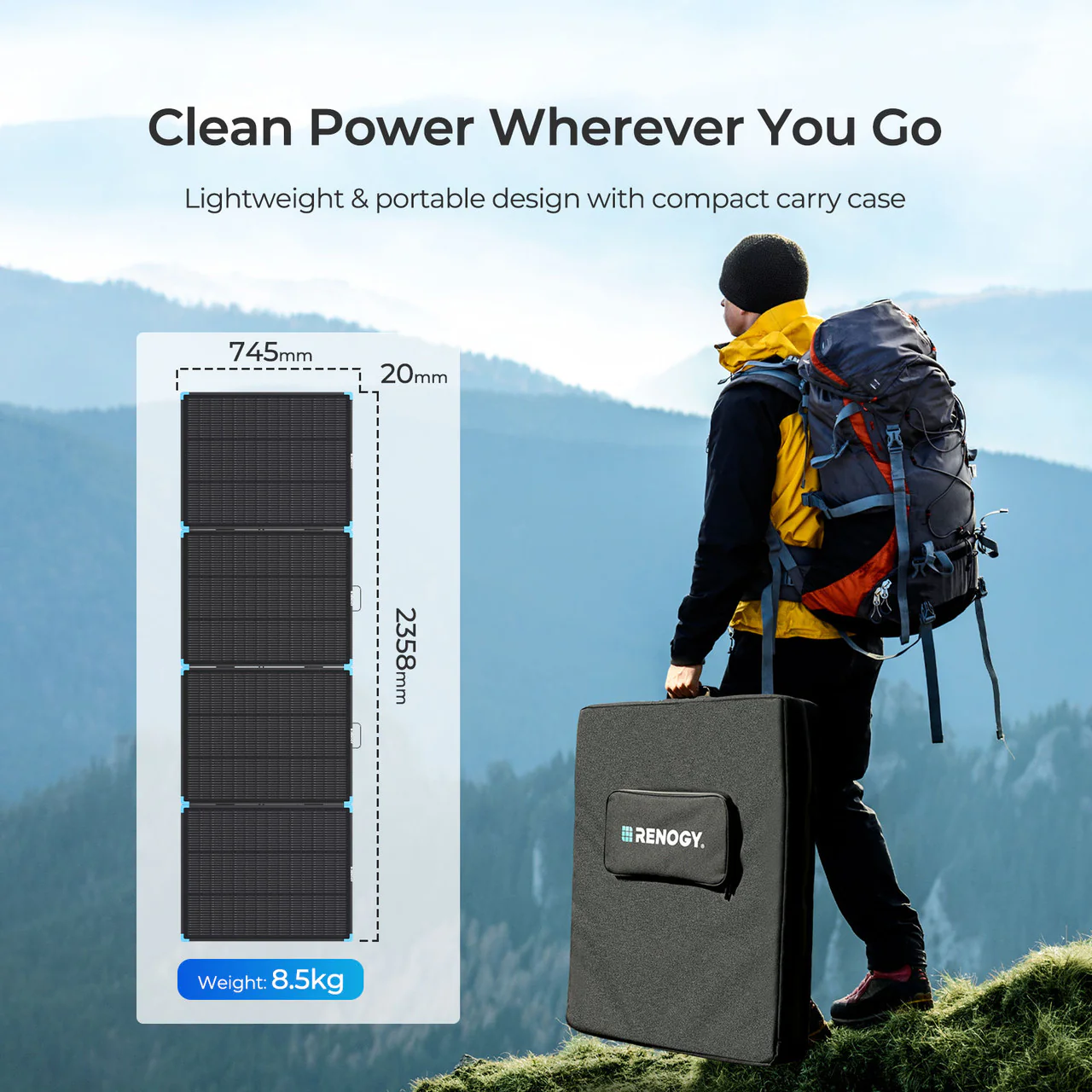 300W Lightweight N-type Portable Solar Panel Suitcase - Image 3