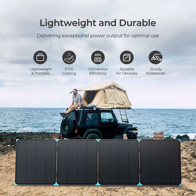 400W Lightweight Portable Solar Panel Suitcase - Image 4