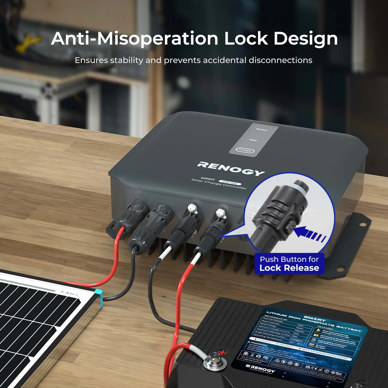 RENOGY Amphenol Adapter Cable( Amphenol - 3/8 in Lugs) - Image 3