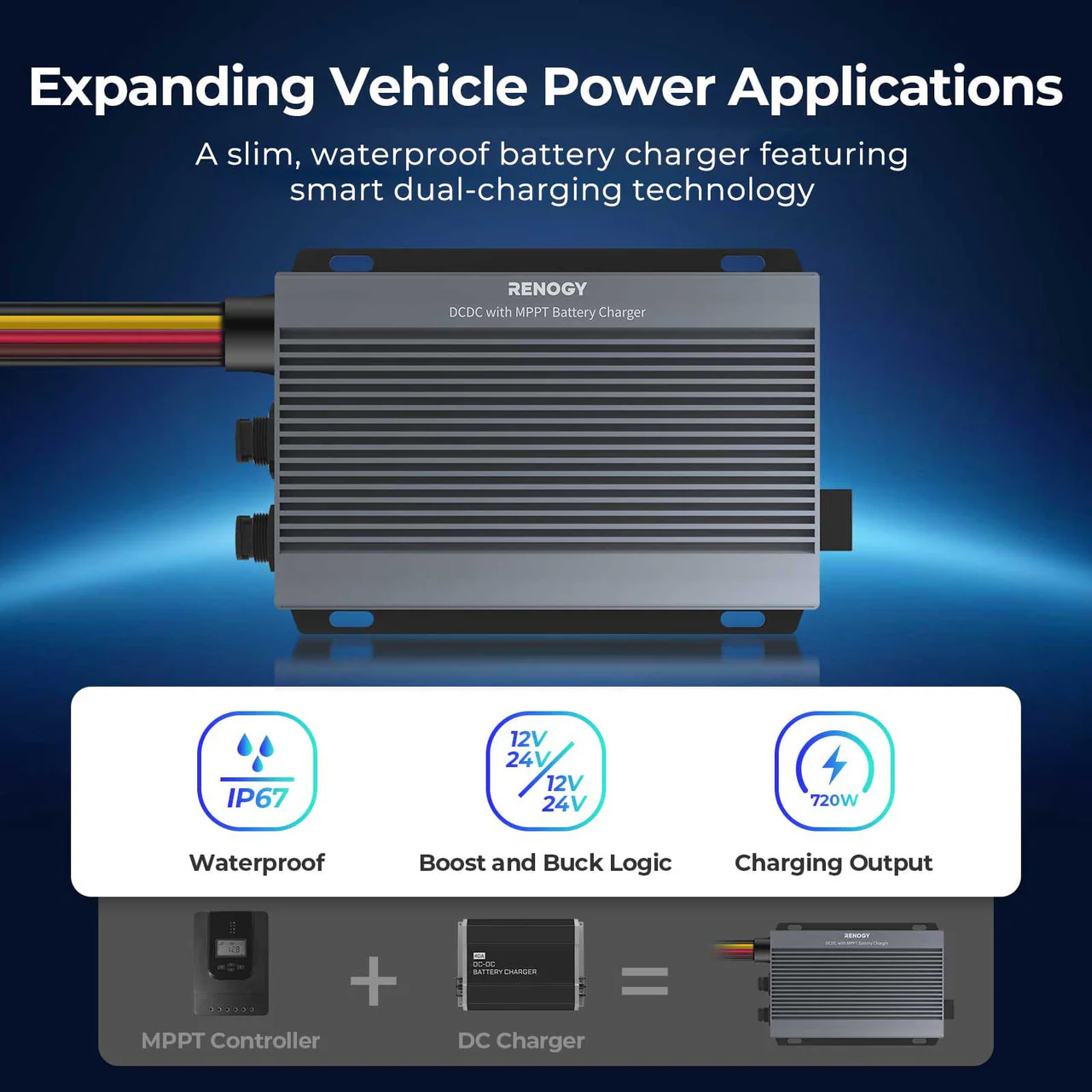 Renogy IP67 50A DC-DC  Battery Charger with MPPT - Image 6