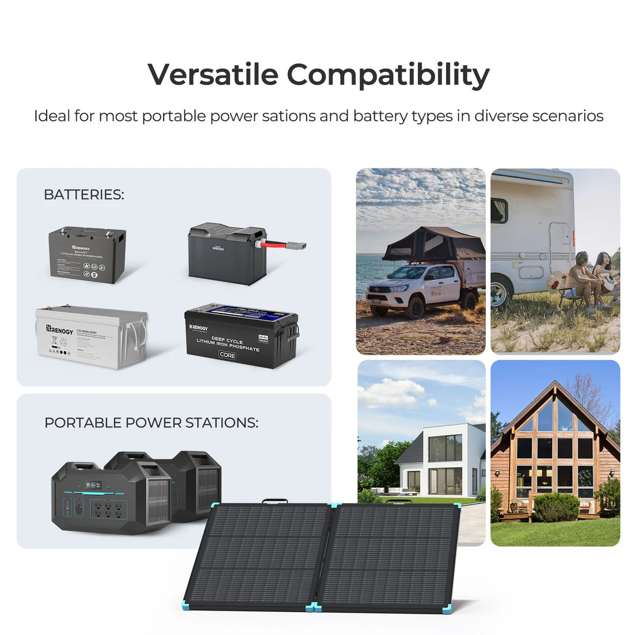 100W Lightweight N-type Portable Solar Panel Suitcase - Image 11