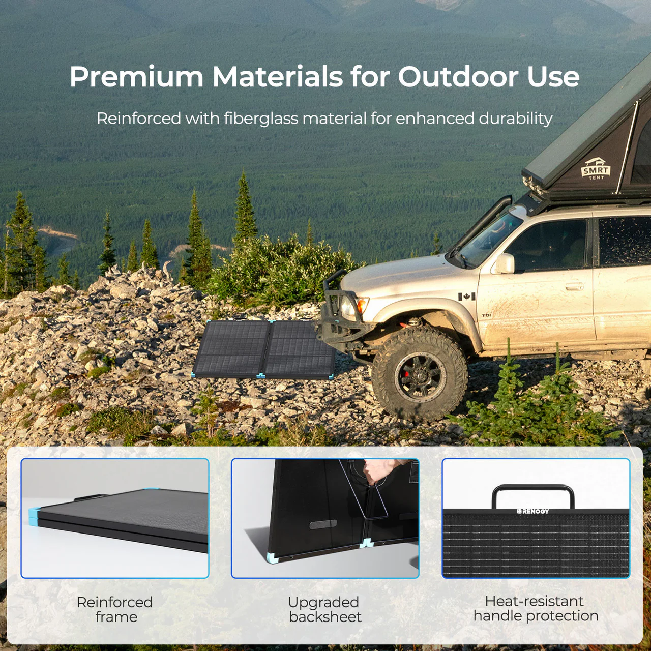 100W Lightweight N-type Portable Solar Panel Suitcase - Image 5