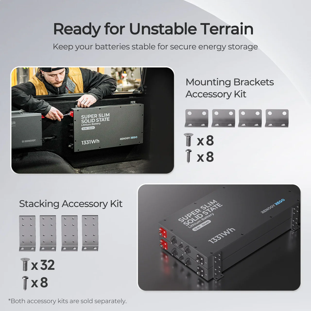 12.8V 104Ah Super Slim Slimline Lithium Iron Phosphate Battery | Rego Series - Image 6