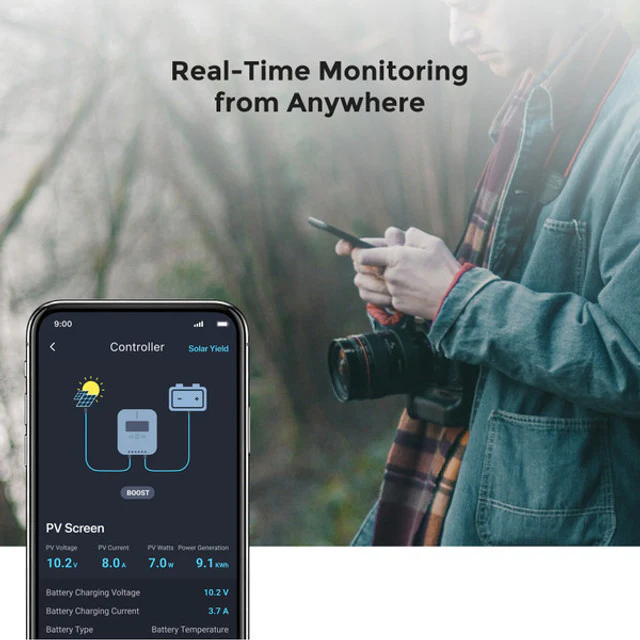 Rover Li 60A 12/24/36/48V MPPT Solar Charge Controller with Renogy ONE Core - Image 14