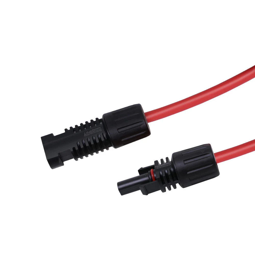 Solar Extension Cables With PV Connectors One Pair Red+Black - Image 3
